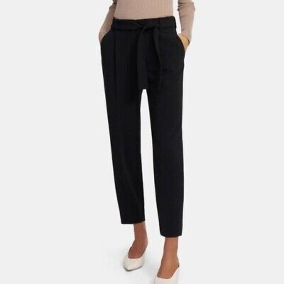 Theory Admiral‎ Crepe Sash Tie Pant Black